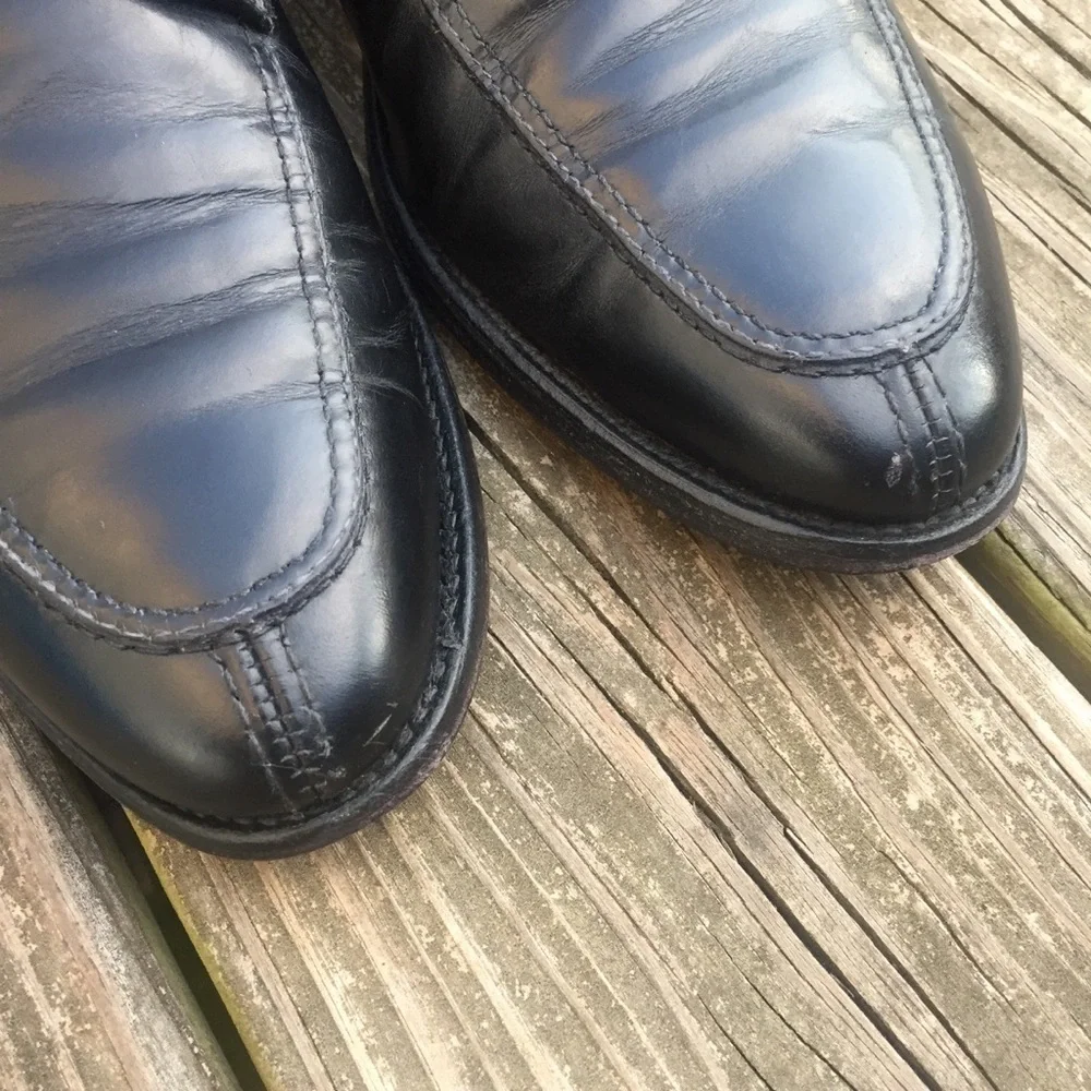 Allen Edmonds Lasalle Derby Black Shoes 9.5 - Picture 3 of 8